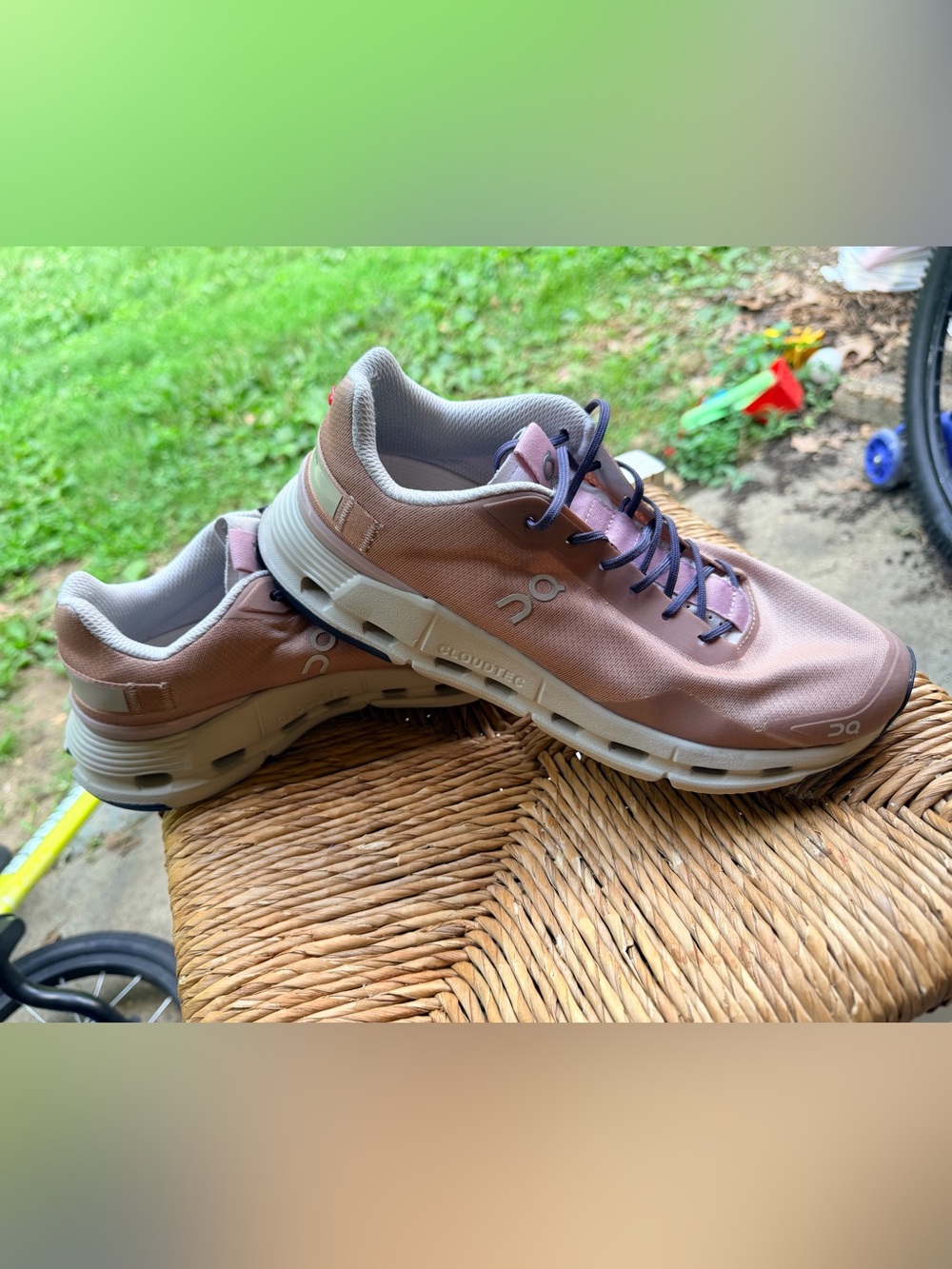 On Running On Women's Cloudnova Form Sneakers Color: Rosebrown/Orchid